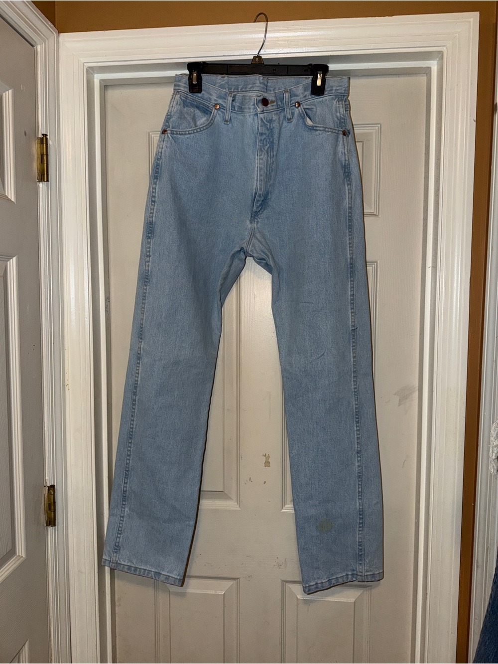 light wash cowboy cut wranglers